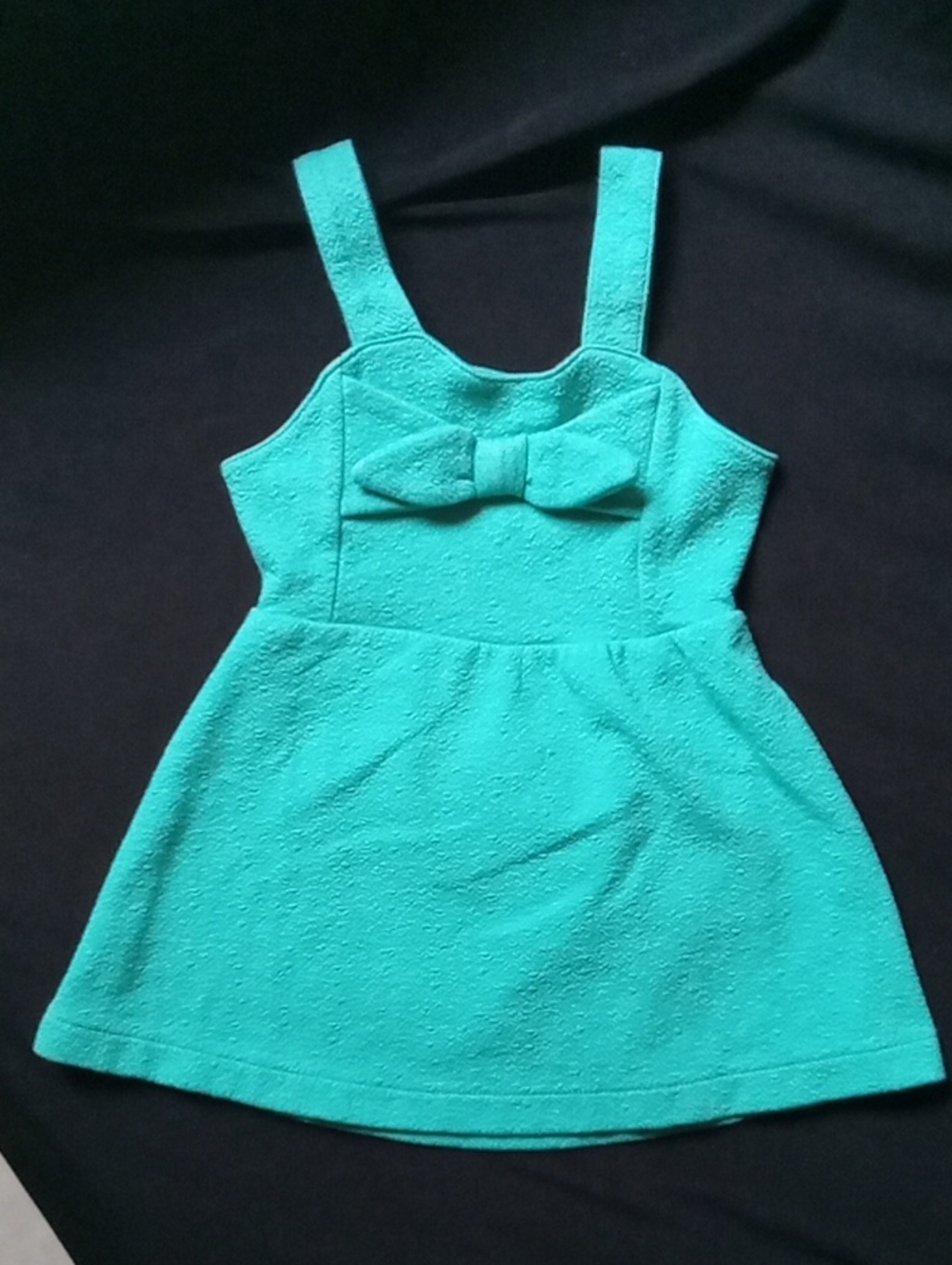 Girls Teal Bow-Front Sundress - Kids Dress